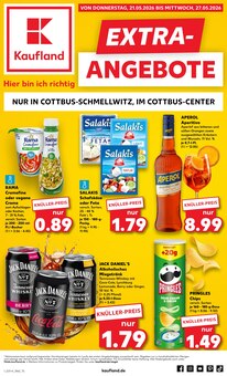 Jack Daniels im Kaufland Prospekt "EXTRA-ANGEBOTE" mit 8 Seiten (Cottbus)