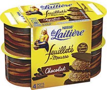 Géant Casino La Valentine - La laitière feuilleté de mousse chocolat Promo La laitière feuilleté de mousse chocolat dans le catalogue Géant Casino "L'évènement promo de l'année - Épisode 3" à La Valentine