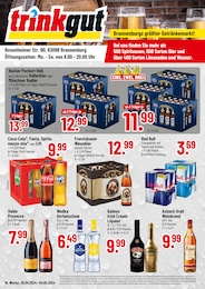 Aktueller Trinkgut Prospekt, "Brannenburgs größter Getränkemarkt!", mit Angeboten der Woche, gültig von 29.04.2024 bis 29.04.2024