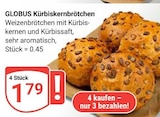 Aktuelle Wecker Angebote bei GLOBUS in Duisburg Aktuelles Kürbiskernbrötchen Angebot bei GLOBUS in Duisburg ab 1,79 €