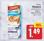 Mettwurst von Zimbo für 1,49 € bei EDEKA im Angebot Mettwurst von Zimbo im aktuellen EDEKA Prospekt