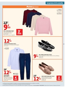 Promotion Ballerines Femme dans le prospectus Auchan Hypermarché, valable du 08/09/2026 au 20/09/2026 Promo Ballerines Femme dans le catalogue Auchan Hypermarché du moment à la page 67