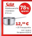 Stielkasserolle "Collexio" Angebote von Silit bei Marktkauf Leipzig für 12,99 €