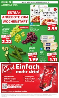 Pizza im aktuellen Kaufland Prospekt (Wolfsburg) Pizza im Kaufland Prospekt "EXTRA-ANGEBOTE" mit 8 Seiten (Wolfsburg)