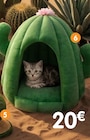 Couchage chat igloo cactus en promo chez B&M Couchage chat igloo cactus dans le catalogue B&M