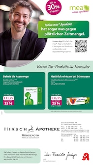 mea - meine apotheke Prospekt Unsere November-Angebote mit 4 Seiten