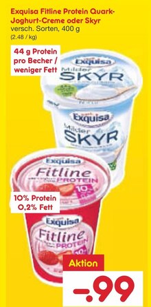 Fitline Protein Quark-Joghurt-Creme oder Skyr bei Netto Marken-Discount in Kerpen Fitline Protein Quark-Joghurt-Creme oder Skyr im Angebot bei Netto Marken-Discount Kerpen für 0,99 €