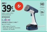 Défroisseur - CALOR dans le catalogue E.Leclerc