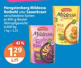 Rotkohl oder Sauerkraut im Angebot bei V-Markt in Kempten Rotkohl oder Sauerkraut Angebote von Hengstenberg bei V-Markt Kempten für 1,29 €