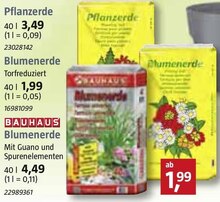BAUHAUS Bexbach - Erde Erde Angebot bei BAUHAUS Bexbach im Prospekt "Richtig gut macht richtig glücklich"