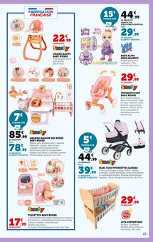 Promo Lit Poupée dans le catalogue Hyper U du moment à la page 23