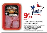 Promo Lapin entier découpé La barquette de 1,250 kg environ à 9,99 € dans le catalogue U Express à Semussac