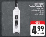 Premium Vodka No. 5 Angebote von Fürst Uranov bei EDEKA Amberg für 4,99 €
