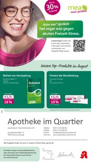 Aktueller mea - meine apotheke Prospekt "Unsere August-Angebote" Seite 1 von 4 Seiten für Braunschweig
