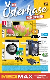 Aktueller MEDIMAX Prospekt mit Fernseher, "DER OSTERHASE KANN EINPACKEN", Seite 1