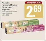 Farmers Origins Nespresso Kapseln Brasil Angebote von Nescafé bei WEZ Bad Oeynhausen für 2,69 €