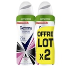 Déodorant Atomiseur 72H "Lot de 2" - REXONA dans le catalogue Carrefour