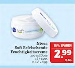 Soft Erfrischende Feuchtigkeitscreme im Angebot bei Marktkauf in Nürnberg Soft Erfrischende Feuchtigkeitscreme Angebote von Nivea bei Marktkauf Nürnberg für 2,99 €