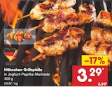 Aktuelles Hähnchen-Grillspieße Angebot bei Netto Marken-Discount in Wuppertal ab 3,29 €
