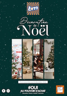 Prospectus B&M de la semaine "Décoration de Noël" avec 1 pages, valide du 06/11/2024 au 24/12/2024 pour Vénissieux et alentours