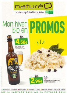 NaturéO Catalogue "Mon hiver bio en PROMOS", 20 pages, Aigremont, 26/01/2022 - 20/02/2022 NaturéO Catalogue "Mon hiver bio en PROMOS", 20 pages, Aigremont, 26/01/2022 - 20/02/2022