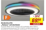Deckenleuchte  „Palmero“ mit Ventilator Angebote bei toom Baumarkt Regensburg für 69,99 €