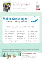 Aktueller Weber Greissinger GmbH & Co. KG Sanitäts- und Orthopädiehaus Prospekt mit König Pilsener, "Schenken Sie Gesundheit!", Seite 6