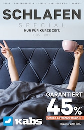 Kabs Prospekt "Schlafen Special!" mit 11 Seiten (Osnabrück)