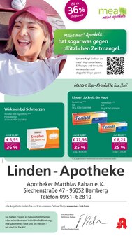 mea - meine apotheke Prospekt Unsere Juli-Angebote mit 4 Seiten