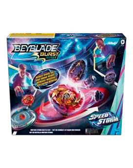 Super U Ézanville - BEYBLADE BURST SURGE SPEEDSTORM - SET DE COMBAT MOTOR STRIKE Promo BEYBLADE BURST SURGE SPEEDSTORM - SET DE COMBAT MOTOR STRIKE dans le catalogue Super U Les jouets c'est par ici ! à Ézanville