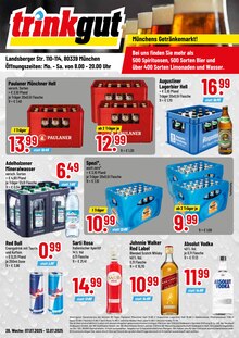 Energydrink im Trinkgut Prospekt "Münchens Getränkemarkt!" mit 4 Seiten (München)