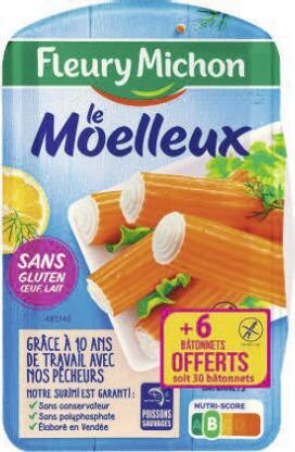 Géant Casino Saint-Vrain - Bâtonnets surimi Le Moelleux sans gluten Promo Bâtonnets surimi Le Moelleux sans gluten dans le catalogue Géant Casino Priorité aux promos à Saint-Vrain