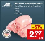 Aktuelles Hähnchen-Oberkeulensteaks Angebot bei Netto Marken-Discount in Pforzheim ab 2,99 €