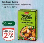 Green Cuisine von Iglo im aktuellen GLOBUS Prospekt