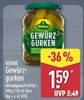 Gewürzgurken Angebote von Kühne bei ALDI Nord Herne für 1,59 €
