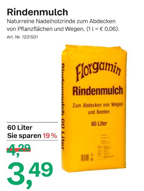 BayWa Sonthofen - Rindenmulch Rindenmulch Angebot bei BayWa Sonthofen im Prospekt Den Garten im Herbst aktiv gestalten!