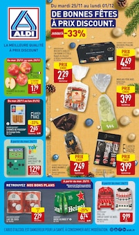 Catalogue Aldi de la semaine "DE BONNES FÊTES À PRIX DISCOUNT." avec 1 pages, valide du 25/11/2025 au 01/12/2025 pour Boulay-Moselle et alentours Prospectus Aldi de la semaine "DE BONNES FÊTES À PRIX DISCOUNT." avec 1 pages, valide du 25/11/2025 au 01/12/2025 pour Boulay-Moselle et alentours