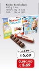 Schokolade Angebote von Kinder bei Travel FREE Chemnitz für 5,69 €