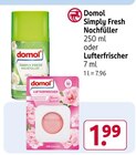 Simply Fresh Nachfüller oder Lufterfrischer von Domol im aktuellen Rossmann Prospekt für 1,99 €