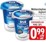 Joghurt Natur im Angebot bei EDEKA in Landshut Joghurt Natur Angebote von Weihenstephan bei EDEKA Landshut für 0,99 €