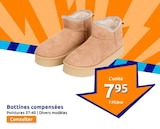 Promo Bottines compensées à 7,95 € dans le catalogue Action à Bapaume