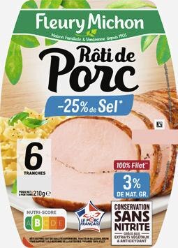 Rôti de Porc -25% de Sel
