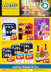 Coca Cola im Netto Marken-Discount Prospekt in Augsburg Aktueller Netto Marken-Discount Prospekt mit Coca Cola, "DER ORT, AN DEM DU IMMER AUSGEZEICHNETE PREISE FINDEST.", Seite 1