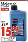 Longlife III 5W-30 Synthetic Motor Oil im Angebot bei Wreesmann in Pirna Longlife III 5W-30 Synthetic Motor Oil Angebote von Alpine bei Wreesmann Pirna für 15,99 €