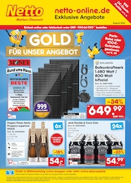 Netto Marken-Discount Prospekt: "netto-online.de - Exklusive Angebote", 40 Seiten, 01.08.2024 - 31.08.2024