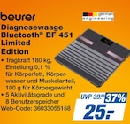 Diagnosewaage Bluetooth BF 451 Limited Edition im Angebot bei expert in Salzgitter Diagnosewaage Bluetooth BF 451 Limited Edition Angebote von beurer bei expert Salzgitter für 25,00 €