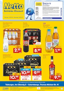 Netto Marken-Discount Eckartsberga Prospekt "DER ORT, AN DEM DU IMMER AUSGEZEICHNETE PREISE FINDEST." mit 2 Seiten