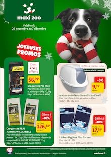 Prospectus Maxi Zoo de la semaine "JOYEUSES PROMOS" avec 1 pages, valide du 26/11/2025 au 07/12/2025 pour Sérignan et alentours
