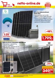 Netto Marken-Discount Solarmodul im Prospekt 