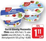 EDEKA Blumberg - Mozzarella Minis Angebot im Prospekt Mozzarella Minis bei EDEKA im Blumberg Prospekt für 1,11 €